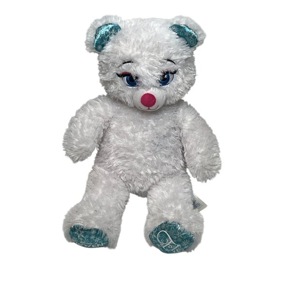 Build A Bear Frozen Elsa Plush 16” Teddy Bear White Disney - Picture 1 of 12
